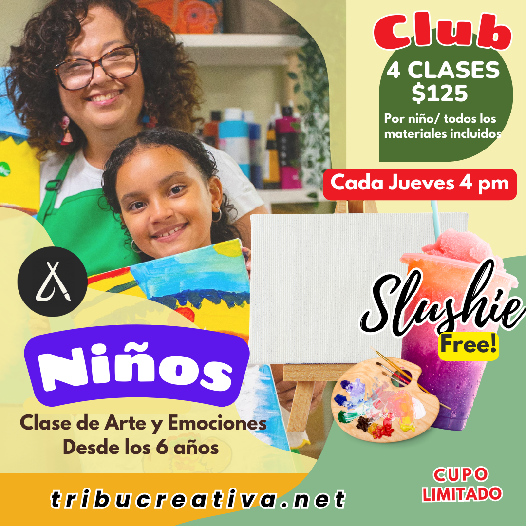 ✨🎨 CLUB Arte & Emociones – Para Niños 🎨✨ 4 CLASES